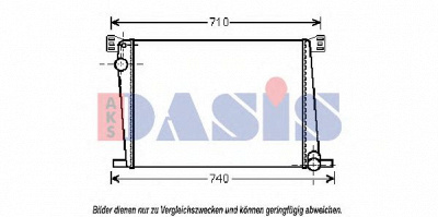 AKS DASIS 050031n -  Радиатор, охлаждение двигателя